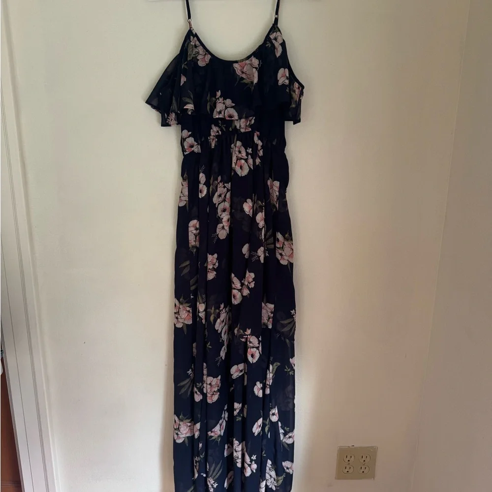 Abercrombie & Fitch Floral Dress Wedding Guest vacation‎ Spring Flowy Femme